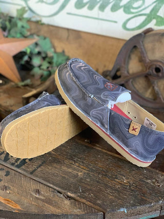 Twisted X Slip-on loafer in Grey Multi *FINAL SALE*-Twisted X Boots-Lucky J Boots & More, Women's, Men's, & Kids Western Store Located in Carthage, MO