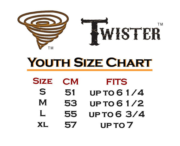 T71632 Twister Youth Bangora Straw Hat-Straw Cowboy Hats-M & F Western Products-Lucky J Boots & More, Women's, Men's, & Kids Western Store Located in Carthage, MO