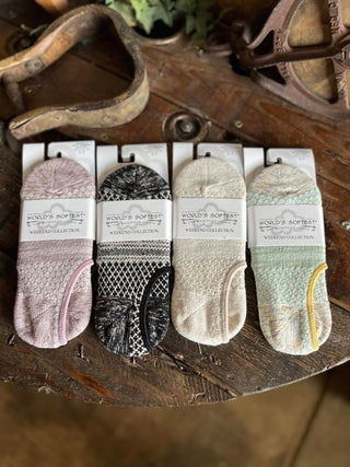 Weekend Gallery Footsie-Socks-World's Softest Socks-Lucky J Boots & More, Women's, Men's, & Kids Western Store Located in Carthage, MO