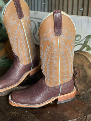 Women's Anderson Bean Brown Navajo Shoulder Boot-Women's Boots-Anderson Bean-Lucky J Boots & More, Women's, Men's, & Kids Western Store Located in Carthage, MO
