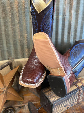 Women's Anderson Bean Tobacco Caiman Boot-Women's Boots-Anderson Bean-Lucky J Boots & More, Women's, Men's, & Kids Western Store Located in Carthage, MO