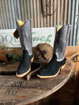 Women's Fenoglio Black Victorian Roughout Boot-Women's Boots-Fenoglio Boots-Lucky J Boots & More, Women's, Men's, & Kids Western Store Located in Carthage, MO