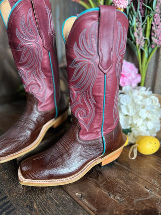 Women's Fenoglio Kango Tobacco Smooth Quill Boot-Women's Boots-Fenoglio Boots-Lucky J Boots & More, Women's, Men's, & Kids Western Store Located in Carthage, MO