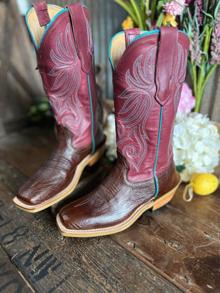 Women's Fenoglio Kango Tobacco Smooth Quill Boot-Women's Boots-Fenoglio Boots-Lucky J Boots & More, Women's, Men's, & Kids Western Store Located in Carthage, MO
