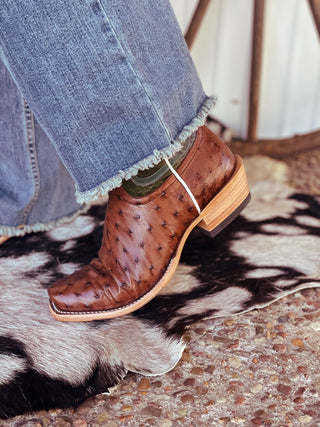 Women's Macie Bean Kango Tobacco Full Quill Ostrich Boot-Women's Boots-Macie Bean-Lucky J Boots & More, Women's, Men's, & Kids Western Store Located in Carthage, MO