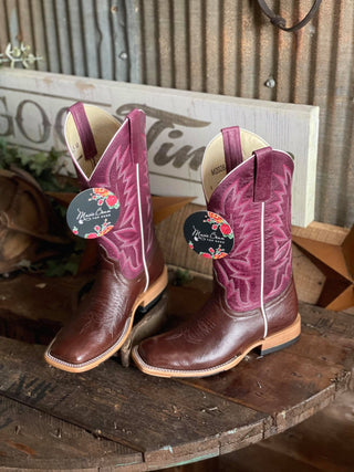 Women's Macie Bean Kango Tobacco Smooth Quill Boot-Women's Boots-Macie Bean-Lucky J Boots & More, Women's, Men's, & Kids Western Store Located in Carthage, MO