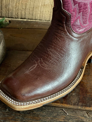 Women's Macie Bean Kango Tobacco Smooth Quill Boot-Women's Boots-Macie Bean-Lucky J Boots & More, Women's, Men's, & Kids Western Store Located in Carthage, MO