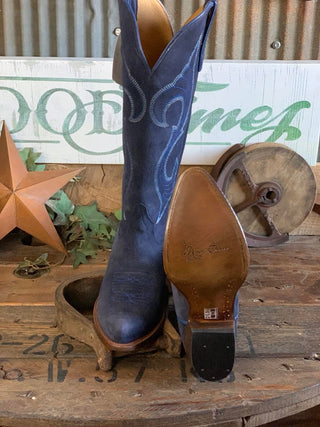 Women's Macie Bean Marine Blue Suede Tall Boot-Women's Boots-Macie Bean-Lucky J Boots & More, Women's, Men's, & Kids Western Store Located in Carthage, MO