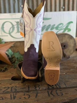 Women's R. Watson Plum Roughout Boot-Women's Boots-R. Watson-Lucky J Boots & More, Women's, Men's, & Kids Western Store Located in Carthage, MO