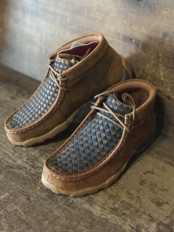 Kids Twisted X Oiled Saddle Midnight Blue Mocs *FINAL SALE*-Kids Casual Shoes-Twisted X Boots-Lucky J Boots & More, Women's, Men's, & Kids Western Store Located in Carthage, MO