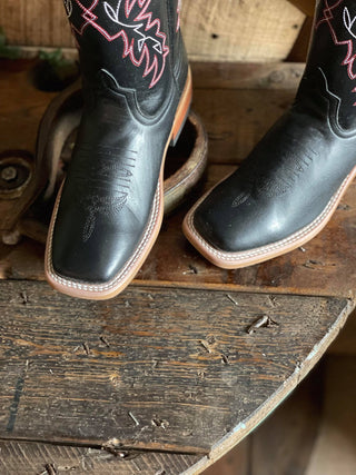 Youth Anderson Bean Black Magic Boot-Kids Boots-Anderson Bean-Lucky J Boots & More, Women's, Men's, & Kids Western Store Located in Carthage, MO