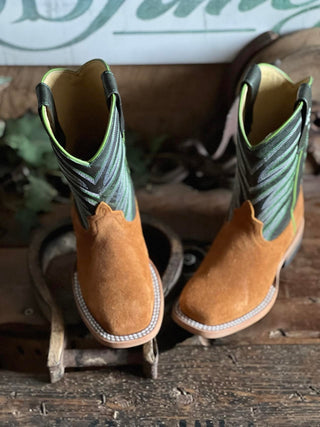 Youth Anderson Bean Rust Suede Boot-Kids Boots-Anderson Bean-Lucky J Boots & More, Women's, Men's, & Kids Western Store Located in Carthage, MO
