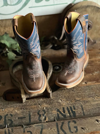Youth Anderson Bean Toast Bison Boot-Kids Boots-Anderson Bean-Lucky J Boots & More, Women's, Men's, & Kids Western Store Located in Carthage, MO