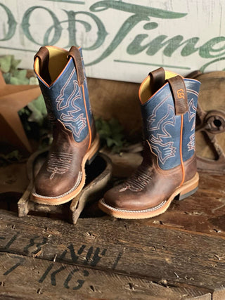 Youth Anderson Bean Toast Bison Boot-Kids Boots-Anderson Bean-Lucky J Boots & More, Women's, Men's, & Kids Western Store Located in Carthage, MO