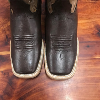 Youth Ariat Fudgesickle Tumblin Tan Square Toe Boots-Kids Boots-Ariat-Lucky J Boots & More, Women's, Men's, & Kids Western Store Located in Carthage, MO