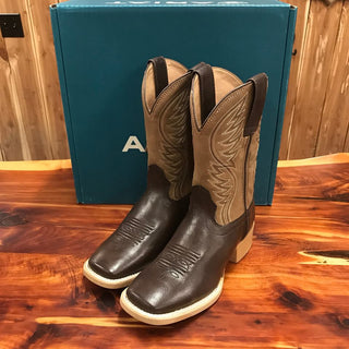 Youth Ariat Fudgesickle Tumblin Tan Square Toe Boots-Kids Boots-Ariat-Lucky J Boots & More, Women's, Men's, & Kids Western Store Located in Carthage, MO