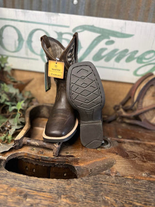 Youth Ariat Quickdraw VentTEK Square Toe Boots-Kids Boots-Ariat-Lucky J Boots & More, Women's, Men's, & Kids Western Store Located in Carthage, MO