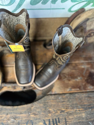 Youth Ariat Quickdraw VentTEK Square Toe Boots-Kids Boots-Ariat-Lucky J Boots & More, Women's, Men's, & Kids Western Store Located in Carthage, MO