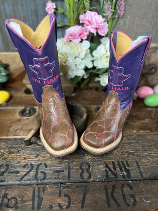 Youth Tin Haul Lotta Cowgirl Boot-Kids Boots-Tin Haul-Lucky J Boots & More, Women's, Men's, & Kids Western Store Located in Carthage, MO