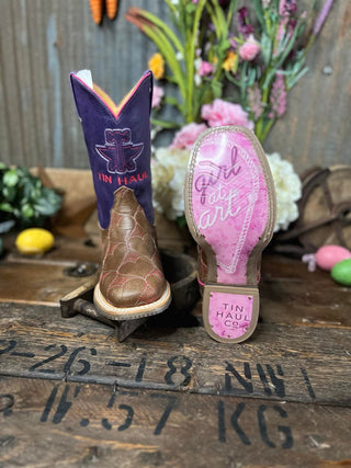 Youth Tin Haul Lotta Cowgirl Boot-Kids Boots-Tin Haul-Lucky J Boots & More, Women's, Men's, & Kids Western Store Located in Carthage, MO